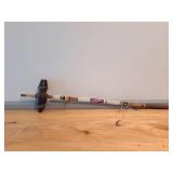 Vintage Peace Pipe - Metal Bowl & Beaded Handle