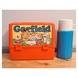 Vintage Plastic Garfield Lunchbox & Thermos
