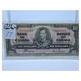 1937 Canada Ten Dollar Bill
