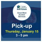 Pickup Thursday, January 15, 2026, at 3-5 pm