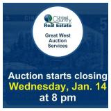 Auction begins to close Wednesday, January 14,