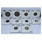 Five Newfoundland Pennies, Three Newfoundland