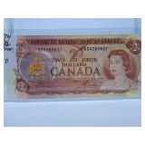 Uncirculated 1974 Canada Two Dollar Bill