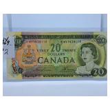 1969 Canada Twenty Dollar Replacement Bill