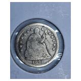 Fine 1841 U.S.A. Half Dime