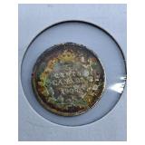 Very Fine 1908 Canada Nickel with Small 8