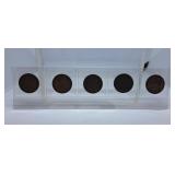 1944, 1945, 1946, 1947 and 1948 Canada Pennies