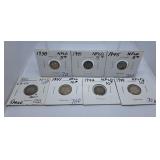 Three Newfoundland Nickels and Four Newfoundland