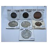 Seven Royalty, Coronation and British Tokens.