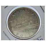 About Uncirculated 1963 Canada One Dollar Coin