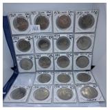 Nineteen Canada One Dollar Coins. Most are Choice