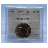 ICCS Graded Mint State 1997 Canada "Flying Loon"