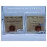 ICCS Graded Mint State 1949 and 1952 Canada