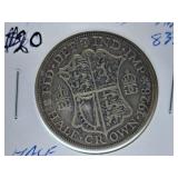 1928 England Half Crown Coin