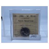 ICCS Graded Mint State 1964 Canada Nickel with