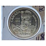 Mint State 1958 Canada One Dollar Coin