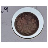 Very Fine 1892 "Obverse 2" Canada Nickel with