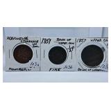 Agriculture & Commerce Un Sou Token, 1857 Bank of