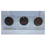 1969, 1985 and 1970 Canada One Dollar Coins