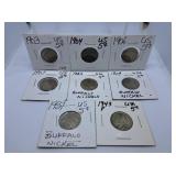 Eight U.S.A. Nickels Starting in the Year 1903