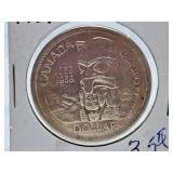 1958 "British Columbia" Canada One Dollar Coin