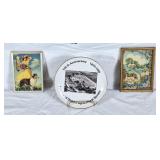 Vintage framed advertising thermometer, vintage