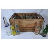 Canada Dry Wood Pop Crate w/ a Collection of Pop