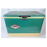 Vintage Coleman Metal Cooler w/Diamond Decal - No