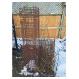 Assorted Rolls Of Wire Fencing and Tomato Cages