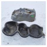 2 outdoor pond waterfalls