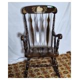 Solid wood rocking chair