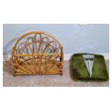 Health queen scale and Rattan magazine rack