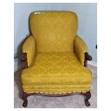 Mustard yellow accent chair