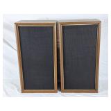 Pair of Jil Model J669 speakers. 12" l x 8" d x