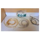 Plastic tubing and heat lamp coils