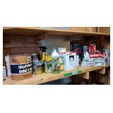 Assortment of paints, stains and other home