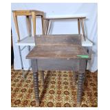 Vintage wash stand and 2 side tables