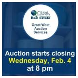 Auction begins to close Wednesday, February 4,
