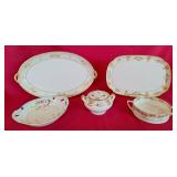 5 pieces of lovely Hand Painted Nippon serving