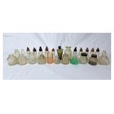 Collection of Vintage Glass Bottles - Glue