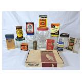 Collection of Vintage Advertising Bottles, Tins &