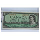 Uncirculated 1954 Canada One Dollar Replacement