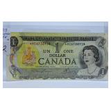 1973 Canada One Dollar Replacement Note