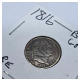 Rare 1816 British Six Pence Coin