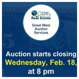 Auction begins to close Wednesday, February 18,