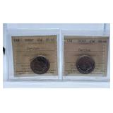ICCS Graded Mint State 2004P and 2005P "Caribou"