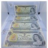 Choice Uncirculated Four in a Row 1973 Canada One