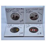 2009, 2010, 2011 and 2015 Canada Quarters