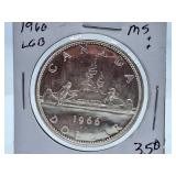 Mint State 1966 Canada One Dollar Coin