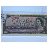 1954 Canada Ten Dollar Bill